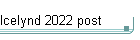 Icelynd 2022 post